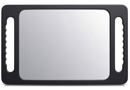 Large Rectangular Handheld Mirror with Double Handles - Professional Salon