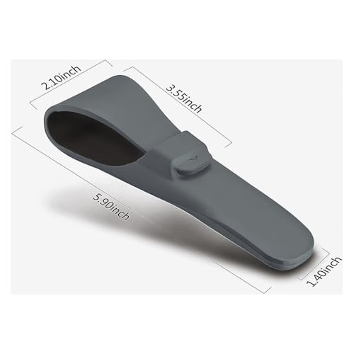 LinMei Silicone Razor Travel Case Gray 2pcs Waterproof & Dustproof for Gillette, Parker, Merkur Razors