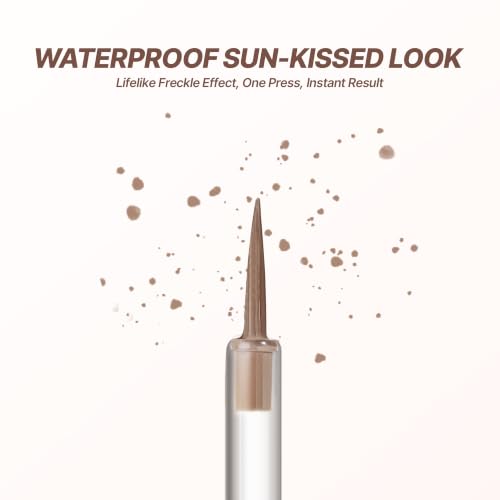 Pudaier Waterproof Faux Freckle Pen - 2 Pack Natural Sun-Kissed Makeup