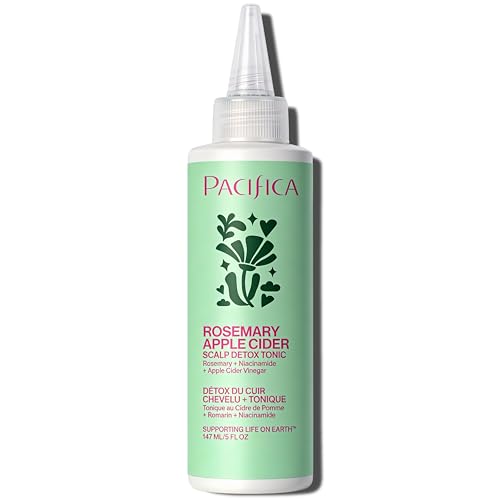 Pacifica Scalp Detox Tonic ? Scalp Exfoliator with Glycolic & Salicylic Acid for Clarifying Build Up & Purifying ? Infused with Rosemary to Support an Itchy, Dry Head ? Vegan & Cruelty-Free ? 5 oz