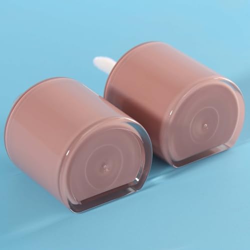COSIDEA 12pcs Empty Lip Gloss Tubes, 8ml Semicircle Refillable Wand Containers