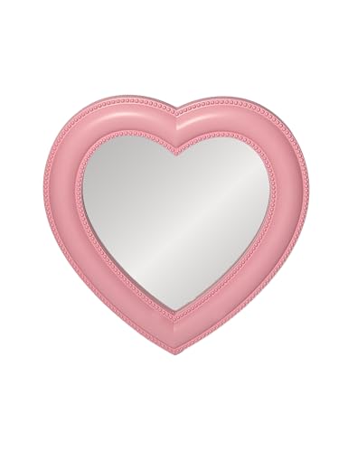 Magnetic Heart Locker Mirror 6.9x7.3 in Peach - Dbfdpsey Cute Girls Office & Gym Cabinet Mirror