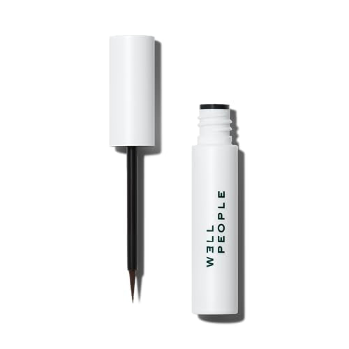 Well People Fresh Lines Brown Liquid Eyeliner Water-Resistant, Precise Felt Tip