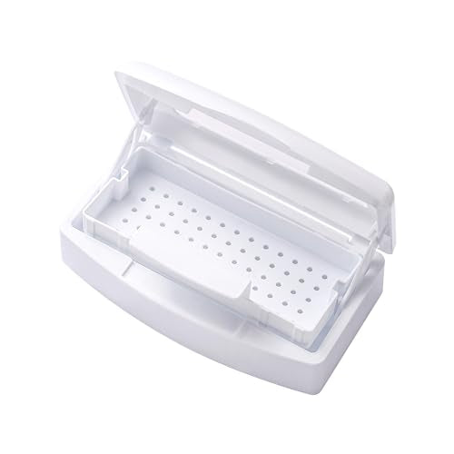 SULLMAR Nail Tool Sterilizer Soaking Box for Manicure & Eyelash Tools