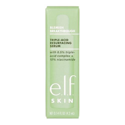 e.l.f. SKIN Blemish Breakthrough Triple-Acid Resurfacing Night Serum 0.14 Fl Oz