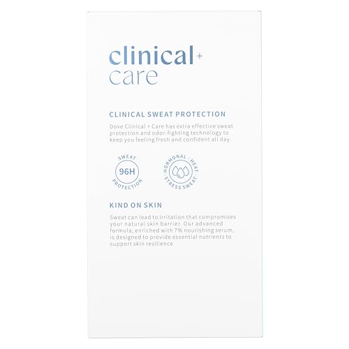 Dove Clinical + Care Antiperspirant Deodorant Soft Solid for Women Original Clean with Nourishing Serum 1.7 oz