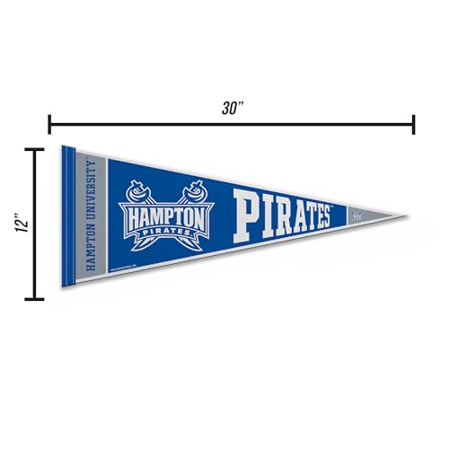 NCAA Hampton Pirates 12" x 30" Felt Wall Pennant - Durable Sports Decor