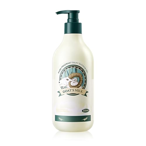 DWDiWen Goat Milk Moisturizing Body Wash - Hydrating Shower Gel, 550ml