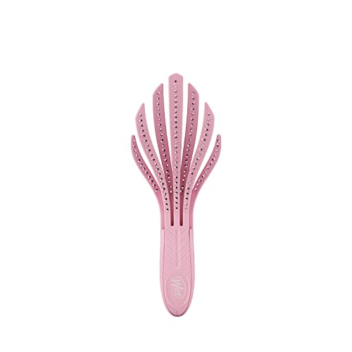 Wet Brush Go Green Curl Detangler Hair Brush - Pink, 1 Count, Plant-Based Plastic