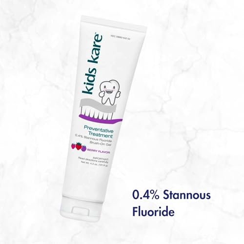 Kids Kare 0.4% Stannous Fluoride Brush-On Gel - Berry Flavor, 4.3 Oz