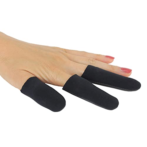 Jatai Heat Shield Finger Protectors for Curling & Styling - Small/Medium, Pack of 3, Black