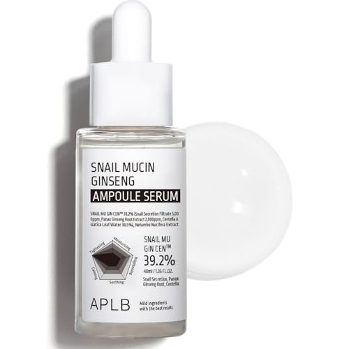 APLB Snail Mucin Ginseng Serum for Anti-Aging & Skin Firming 1.35oz