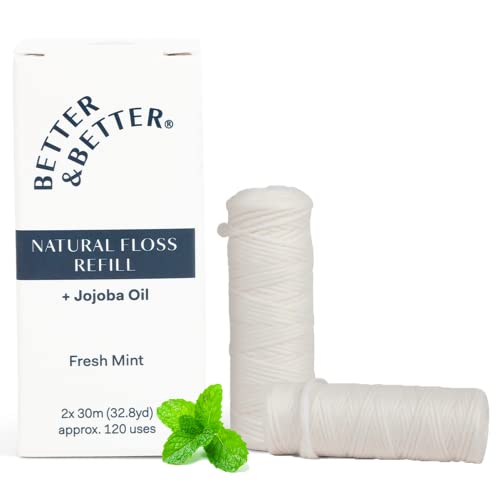 Better & Better Natural Dental Floss Refill Pack - Vegan, Eco-Friendly