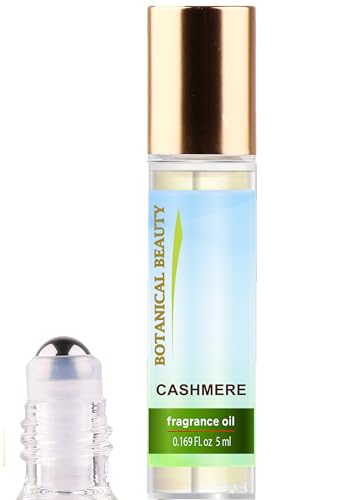 Botanical Beauty Cashmere Fragrance Oil Roll-On 5ml - Alcohol-Free, Long-Lasting