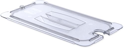 Carlisle StorPlus Third Size Polycarbonate Food Pan Lid with Notched Handle