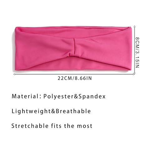 Neon Hot Pink 80s 90s Headband - Retro Hair Accessory for Parties
