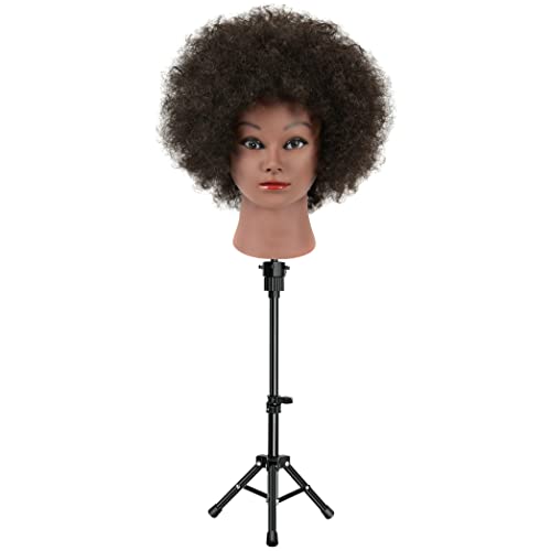 FUTAI Adjustable Wig Stand Tripod for Mannequin Head - Metal Holder