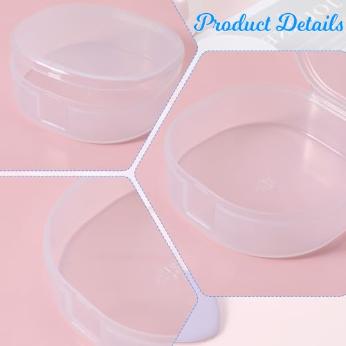 QfwdfcTrenz Portable Plastic Cotton Pad Holder - Travel-Friendly, Sealed Design
