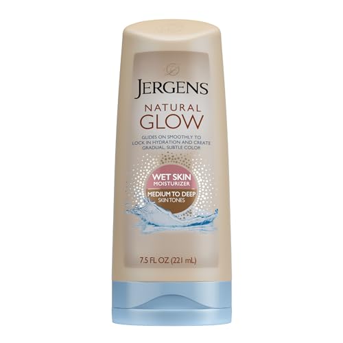 Jergens Natural Glow In-Shower Lotion Self Tanner - Medium to Deep 7.5 oz