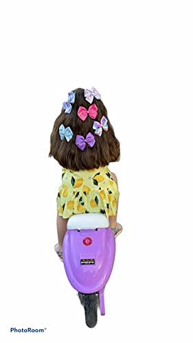 JoJo Siwa Rainbow Knot Hair Clips - Set of 6 Kids Hair Accessories