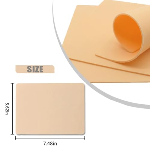 Yuelong 20pcs Tattoo Practice Skins - 1.3mm Silicone Pads for Artists