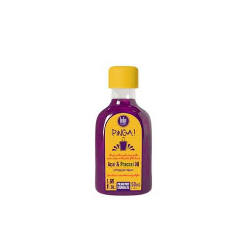 Lola Cosmetics Pinga Açaí & Pracaxi Hair Oil 50mL (1.69 Fl Oz) Nourishing Frizz Control