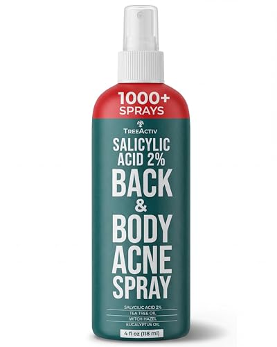 TreeActiv Back Acne Spray with 2% Salicylic Acid & Tea Tree Oil - 4 fl oz