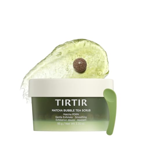 TIRTIR Matcha PDRN Bubble Tea Sugar Scrub for Sensitive Skin 100g