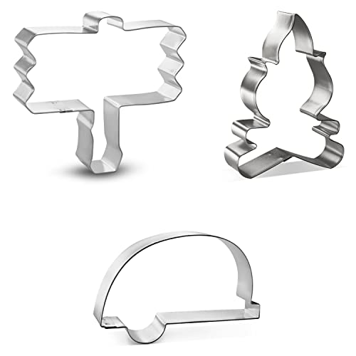 Foose Camping Cookie Cutter Set - 3 Tin Plated Steel Shapes