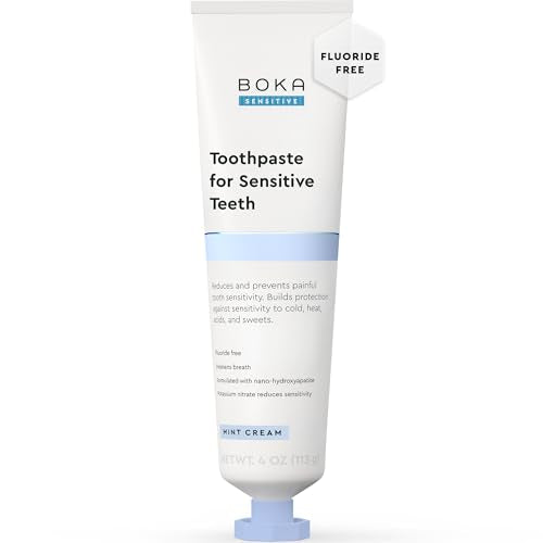 Boka Sensitive Toothpaste - Fluoride Free Nano Hydroxyapatite - Mint Coconut