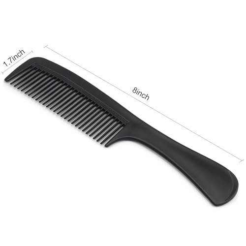 30 Pack Black Plastic Hair Combs - Individually Wrapped, Bulk Hair Grooming Tools - Gisdo