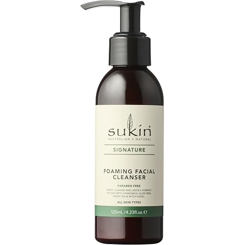Sukin Signature Foaming Facial Cleanser with Chamomile & Aloe Vera - 4.23 Oz