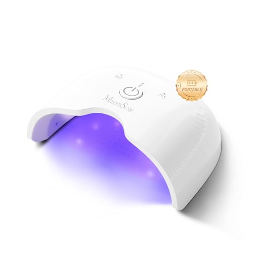 MelodySusie Cordless UV/LED Nail Lamp P-Art06G White - Fast Curing Gel Polish