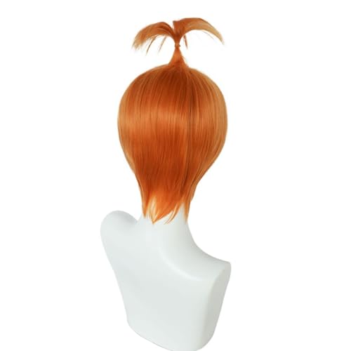 Men's Short Cosplay Wig Halloween Costume Wigs Anxiety Yellow - Soyusunny