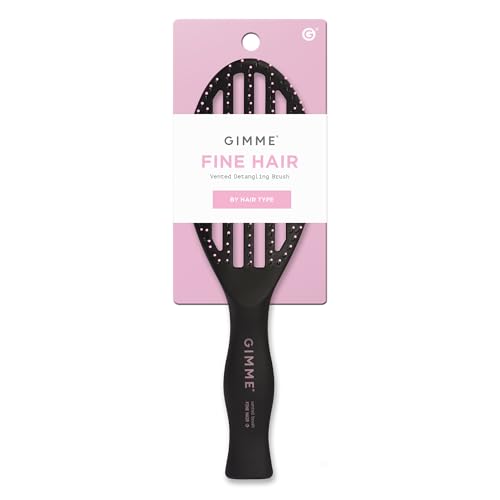 GIMME Vented Detangling Brush for Fine Hair - Quick-Dry & Heat-Resistant