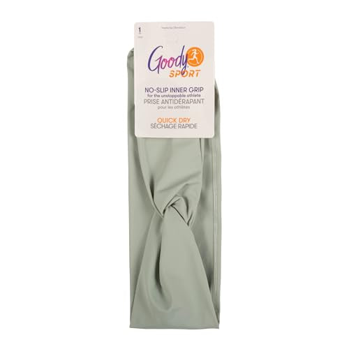 Goody Sport Lycra Head Wrap - Quick-Dry, No-Slip Grip, Green