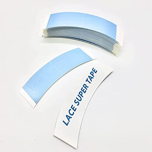 Blue 80pcs Waterproof Double Sided Wig Tape for Lace Wigs & Toupees
