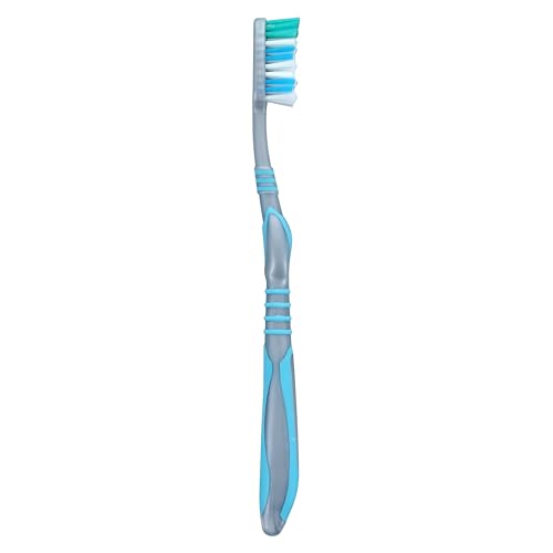 Acclean Adult Manual Toothbrush with Tongue Cleaner, 12 Pack