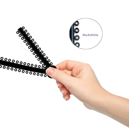 1040 Pcs Black Orthodontic Ligature Ties for Braces