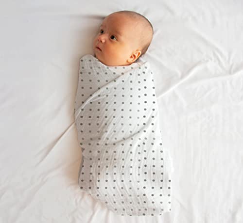 Muslin Swaddle Blankets - Pack of 4, 47x47 Inches for Newborns