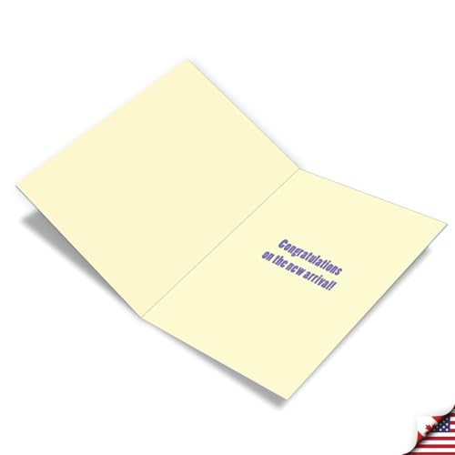 NobleWorks Giant New Baby Congratulations Card - 8.5 x 11 Inch