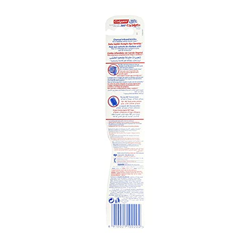 Colgate 360 Charcoal Infused Medium Toothbrush - 1 Count