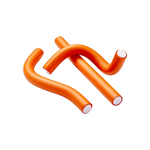 Red by Kiss 7-Inch Heatless Flexi Hair Curlers - Bouncy Beach Waves, No Slip, Sleep Styling, 6 Pack