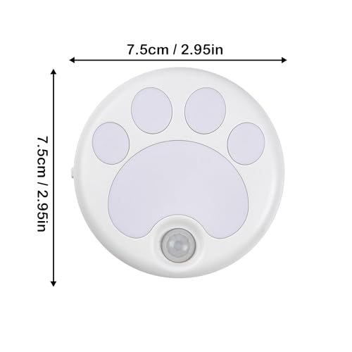 Attivolife Cat Paw Motion Sensor Night Light - USB Rechargeable LED Lamp