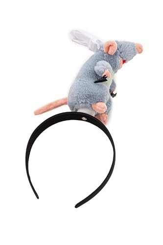Cosplaya Mini Chef Rat Ears Hat Headband - One Size Grey