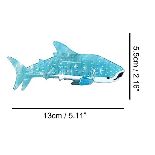 Cyan Acetate Shark Claw Clip for Women - Durable Hair Accessory