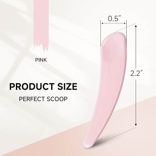 100 PCS Mini Makeup Spatulas - Reusable Plastic Beauty Tools