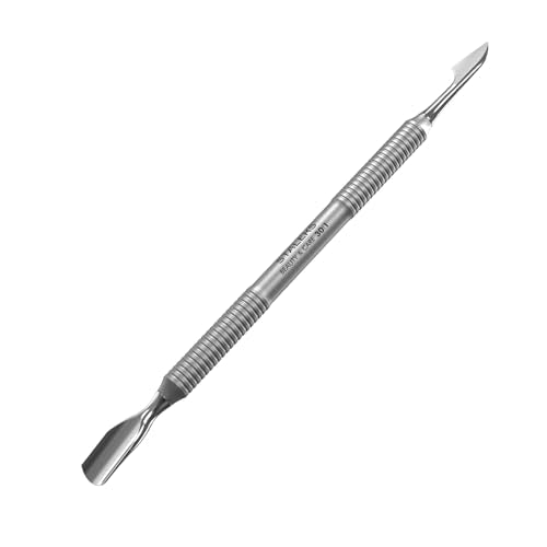 Staleks Beauty & Care Dual-Ended Stainless Steel Cuticle Pusher and Cleaner