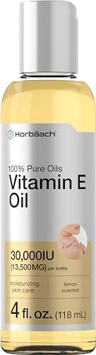 Vitamin E Oil for Skin and Face - 4 fl oz, 100% Pure Horbäach