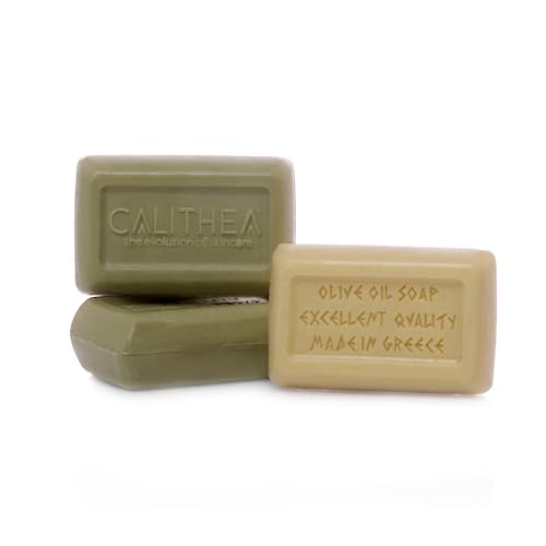 Calithea Olive Oil Soap Bars - Classic 3-Pack, 3.53 oz Each